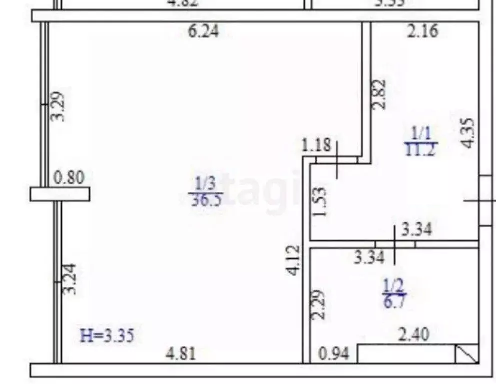 1-к кв. Краснодарский край, Анапа проезд Золотой Берег, 2Е (54.0 м) - Фото 2