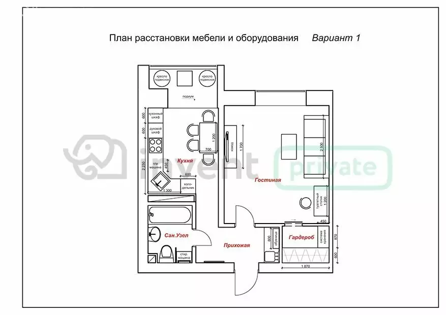 1-комнатная квартира: Калининград, Коммунистическая улица, 24 (42 м) - Фото 1