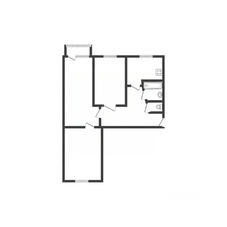 3-к кв. Курганская область, Куртамыш ул. 22-го Партсъезда, 11 (57.1 м) - Фото 1