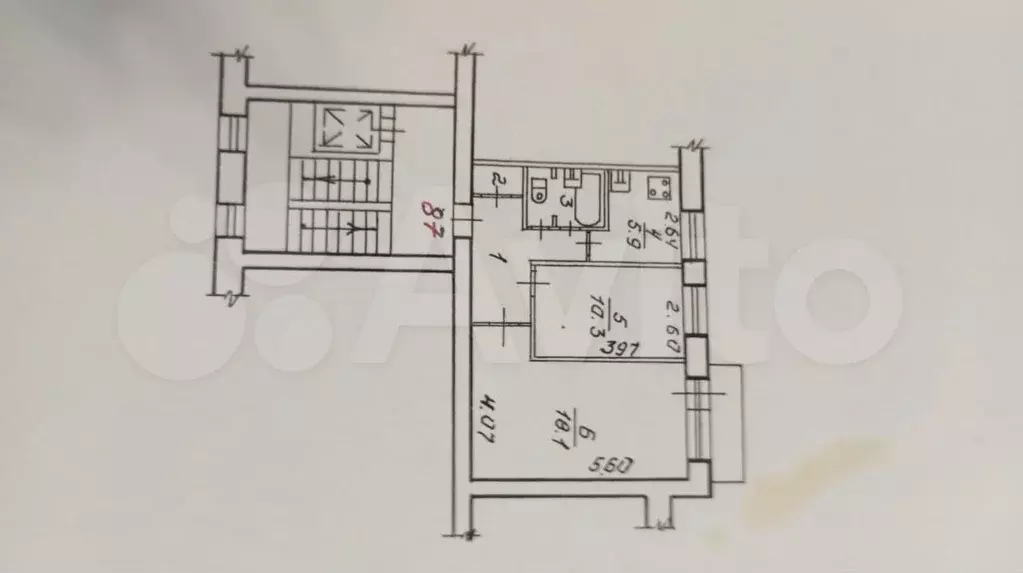 2-к. квартира, 45 м, 4/9 эт. - Фото 0