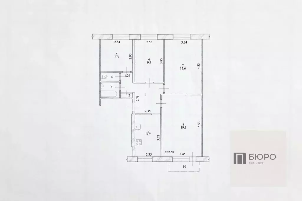 4-к кв. Волгоградская область, Волжский Пионерская ул., 11 (74.3 м) - Фото 2
