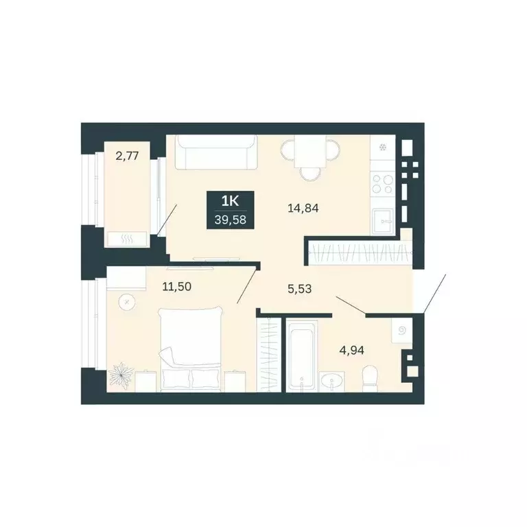 1-к кв. Свердловская область, Екатеринбург Южная Ботаника жилрайон, ... - Фото 1