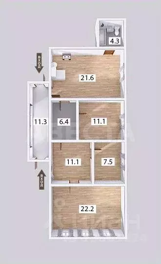Дом в Омская область, Омск ул. 19-я Рабочая (84 м) - Фото 2