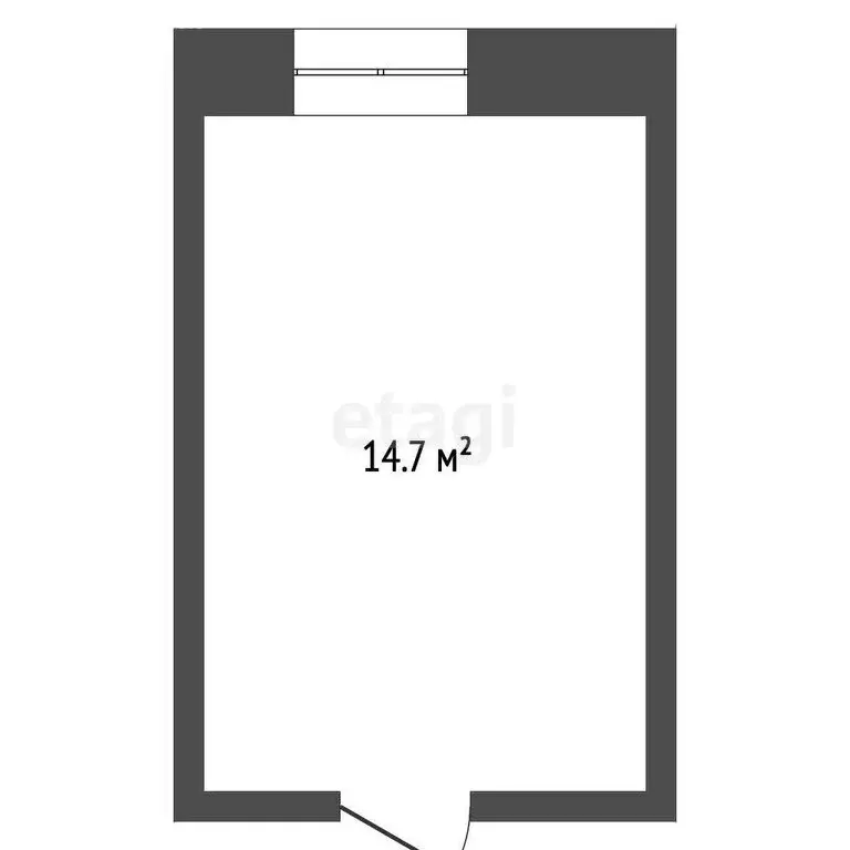 1к в -комнатной квартире (14.7 м) - Фото 1