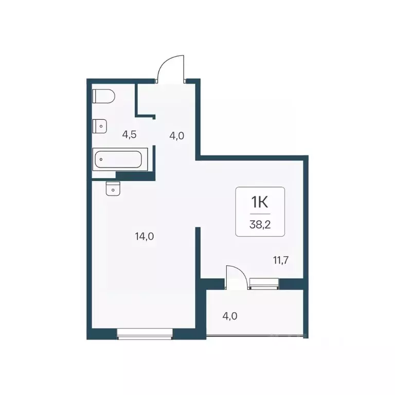 1-к кв. Новосибирская область, Новосибирск Кедровая ул., 80/3 (38.2 м) - Фото 0