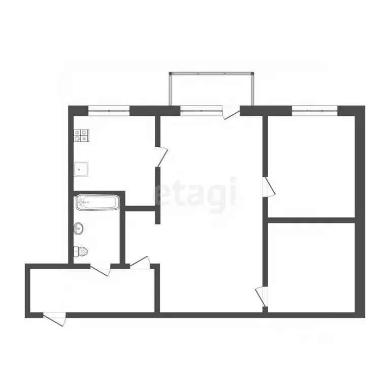 2-к кв. Мордовия, Саранск просп. 60 лет Октября, 85 (46.5 м) - Фото 2