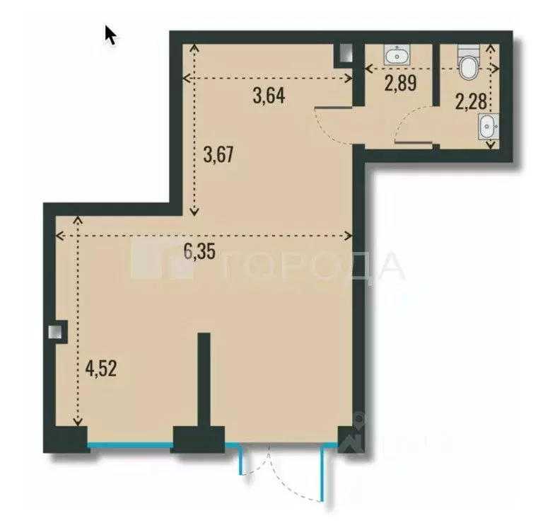 Офис в Новосибирская область, Новосибирск ул. Шевченко, 19/1 (47 м) - Фото 2