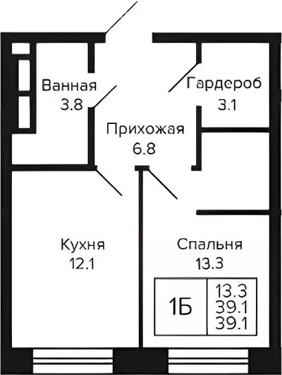 1-комнатная квартира: Новосибирск, жилой комплекс Цитатум (39 м) - Фото 0