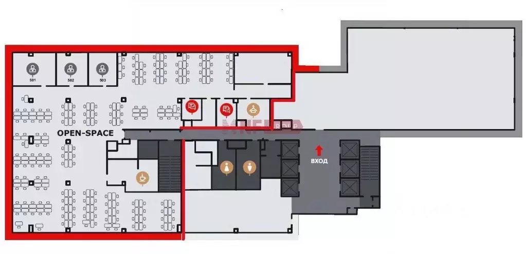 Офис в Москва Отрадная ул., 2Бс9 (1099 м) - Фото 2