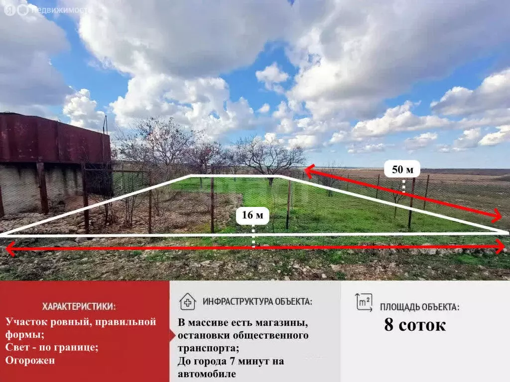 Участок в Симферопольский район, садовые участки 3-й массив, ДП Отдых ... - Фото 2