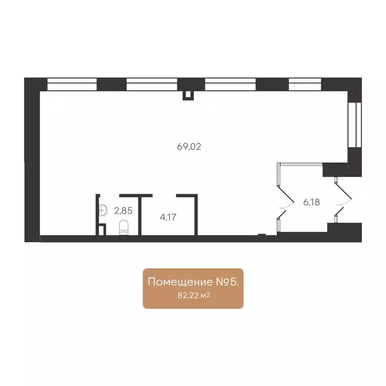 Помещение свободного назначения (82.22 м) - Фото 2