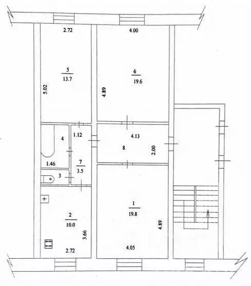 3-к кв. Пермский край, пос. Сокол 2 (79.4 м) - Фото 1