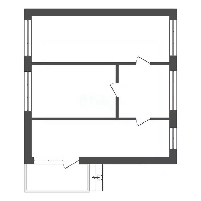 Дом в Омская область, Омский район, Новотроицкое с/пос, д. Малокулачье ... - Фото 2