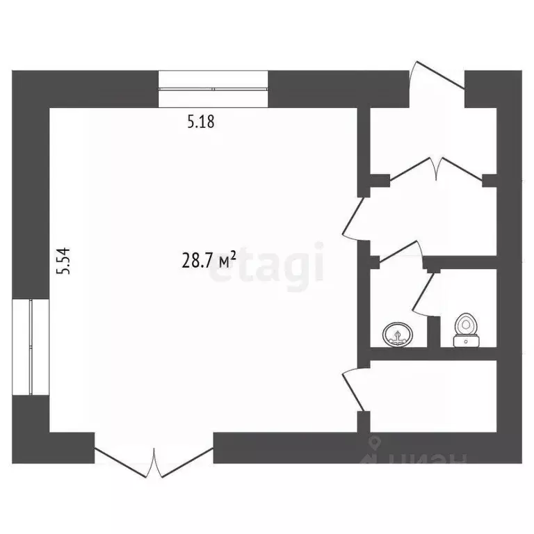Офис в Вологодская область, Вологда 1-й ГПЗ-23 мкр, 5 (39 м) - Фото 2
