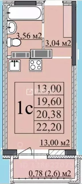 Студия Ярославская область, Ярославль Суздальское ш., 33 (20.38 м) - Фото 2
