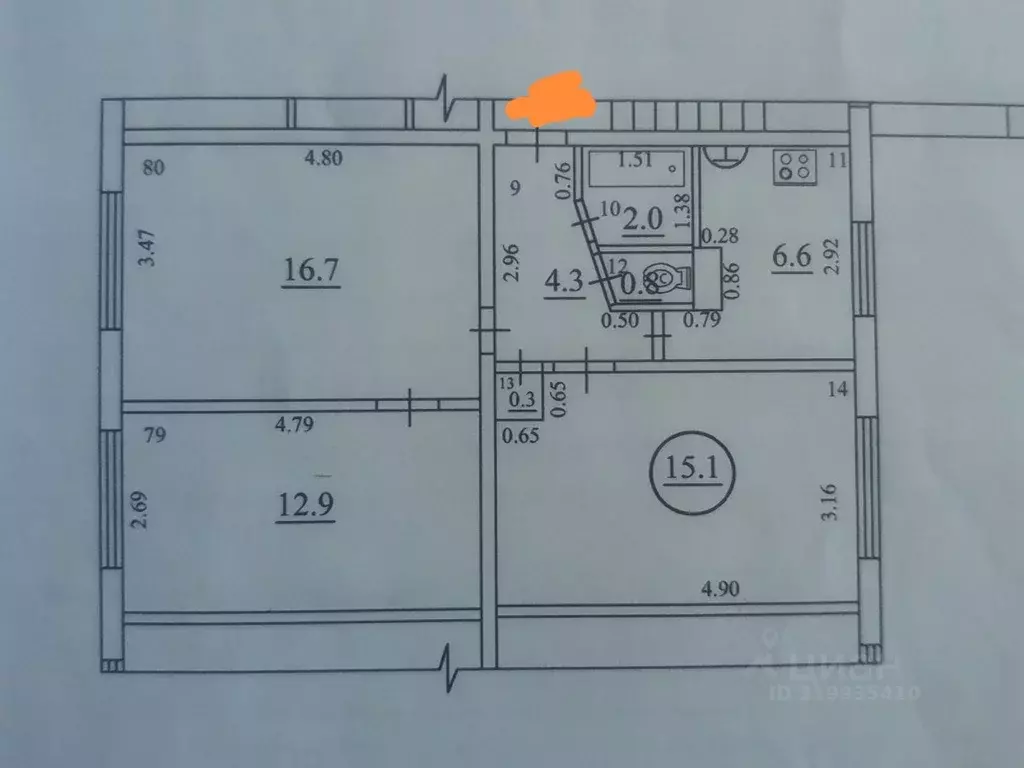 Комната Самарская область, Самара Партизанская ул., 173А (15.1 м) - Фото 0