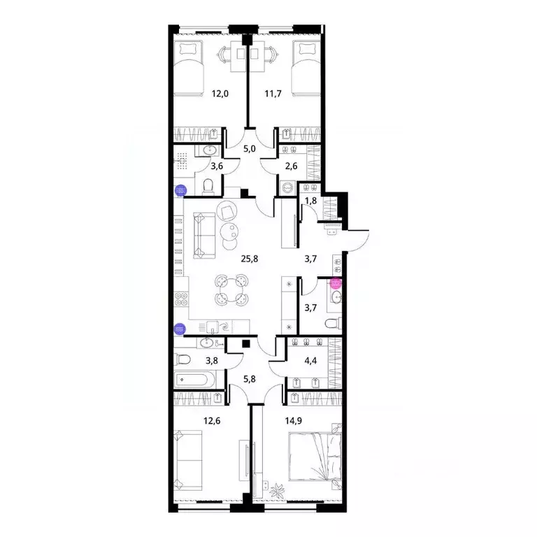 4-к кв. Владимирская область, Киржач Красный Октябрь мкр, ул. ... - Фото 1