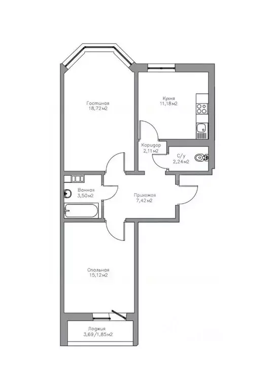 2-к кв. Оренбургская область, Оренбург просп. Победы, 149/3 (62.14 м) - Фото 2