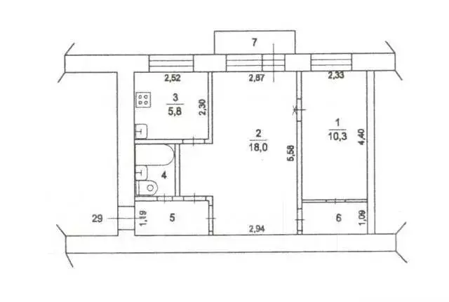 2-к кв. Московская область, Раменское Бронницкая ул., 27 (44.0 м) - Фото 0