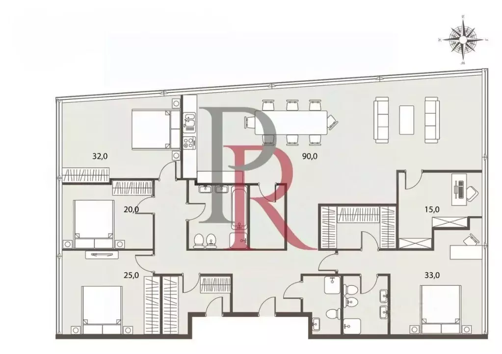 6-к кв. Москва ул. Климашкина, 17С2 (303.0 м) - Фото 1