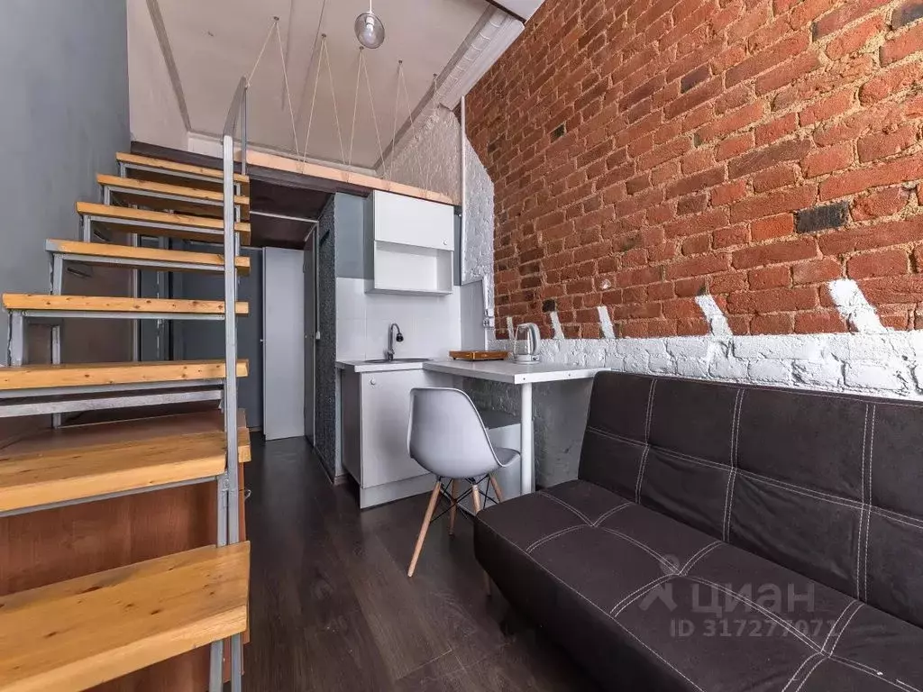 Студия Санкт-Петербург Коломенская ул., 10 (25.0 м) - Фото 1