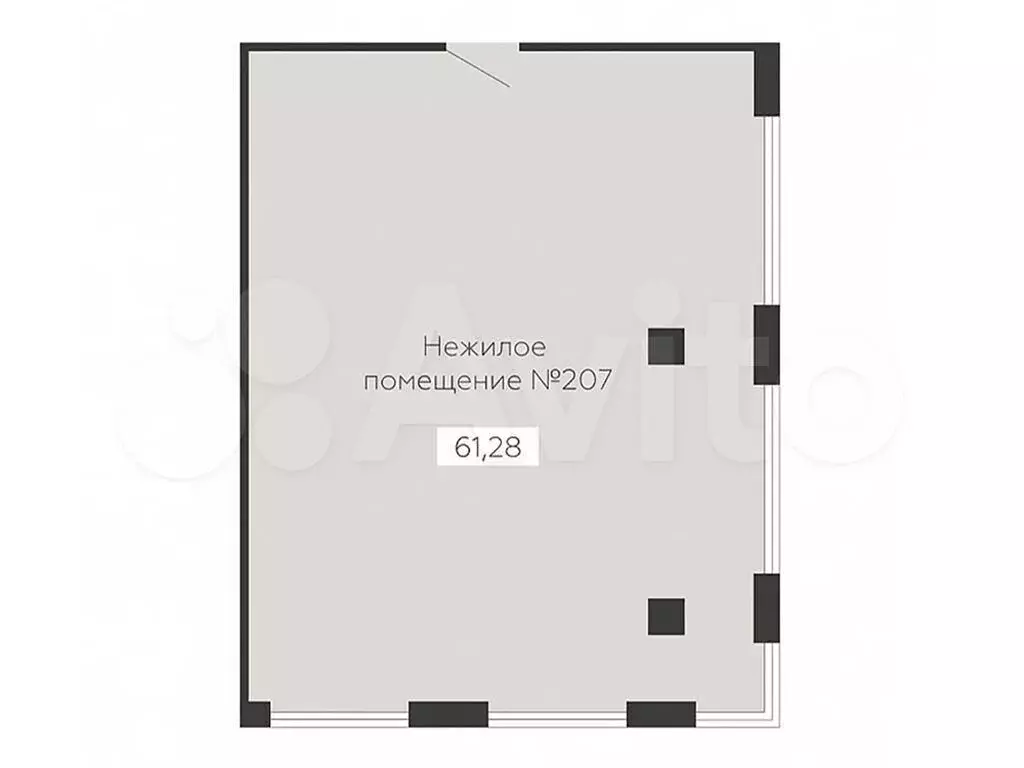 Продам помещение свободного назначения, 61.28 м - Фото 0