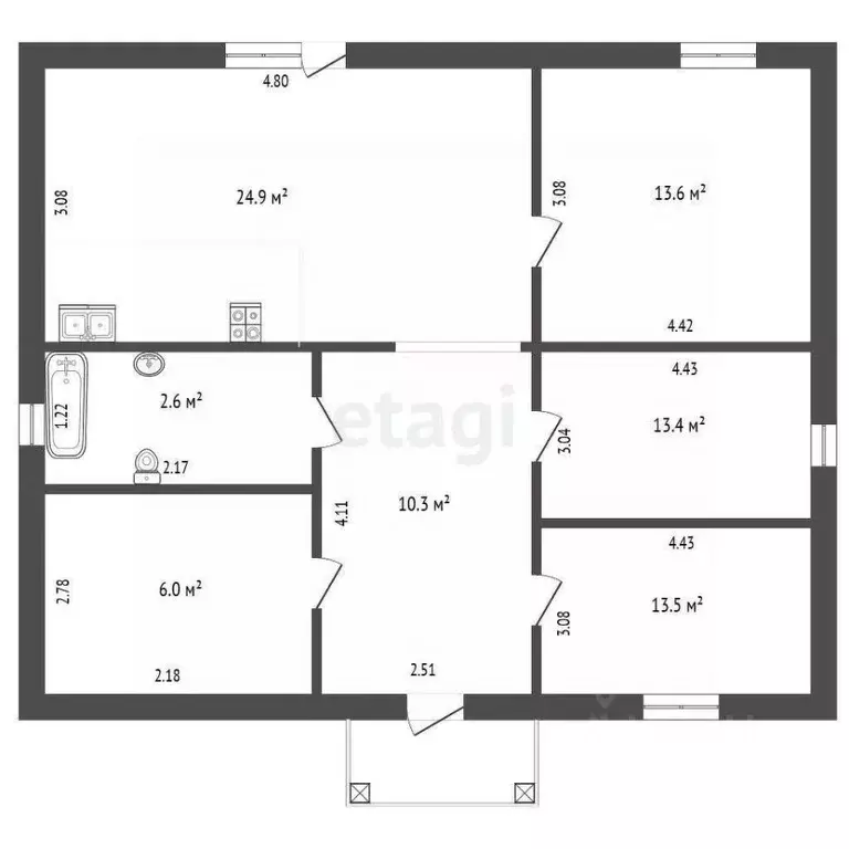 Дом в Тюменская область, Тюмень Россиянка садовое товарищество, ул. ... - Фото 1
