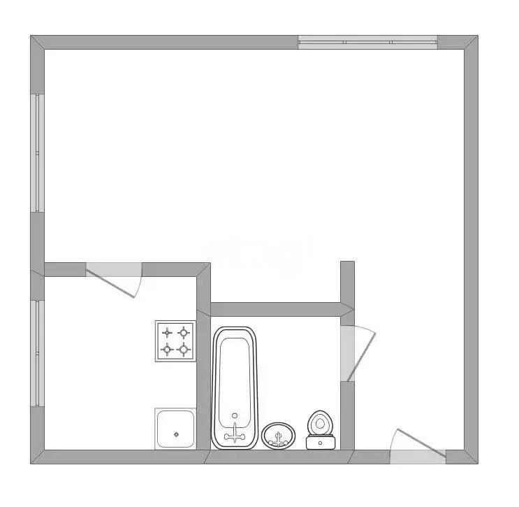 1-комнатная квартира: Прокопьевск, проспект Гагарина, 14 (31 м) - Фото 1