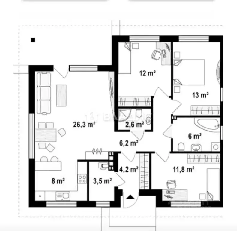 Дом в Нижегородская область, Нижний Новгород с. Вязовка, ул. Солнечная ... - Фото 2