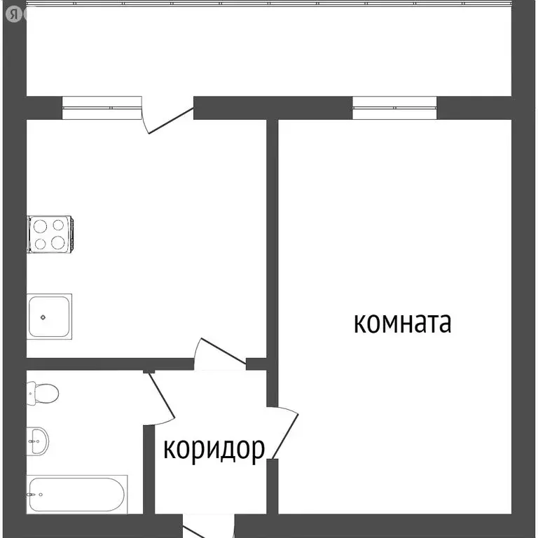 1-комнатная квартира: Ишим, бульвар Белоусова, 39 (28.5 м) - Фото 0
