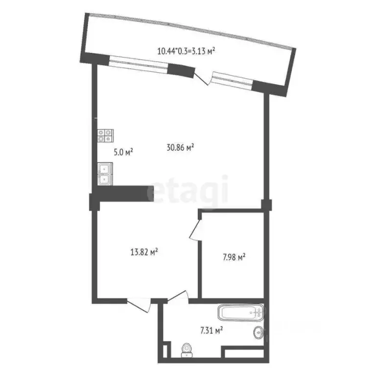 1-к кв. Крым, Ялта ул. Игнатенко, 9с1 (70.3 м) - Фото 1