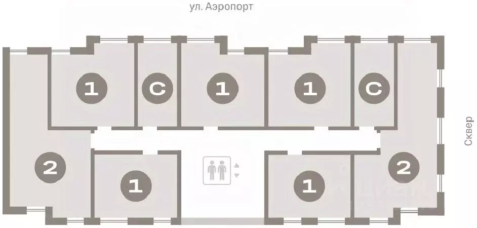 2-к кв. Новосибирская область, Новосибирск ул. Аэропорт, 88 (62.8 м) - Фото 1