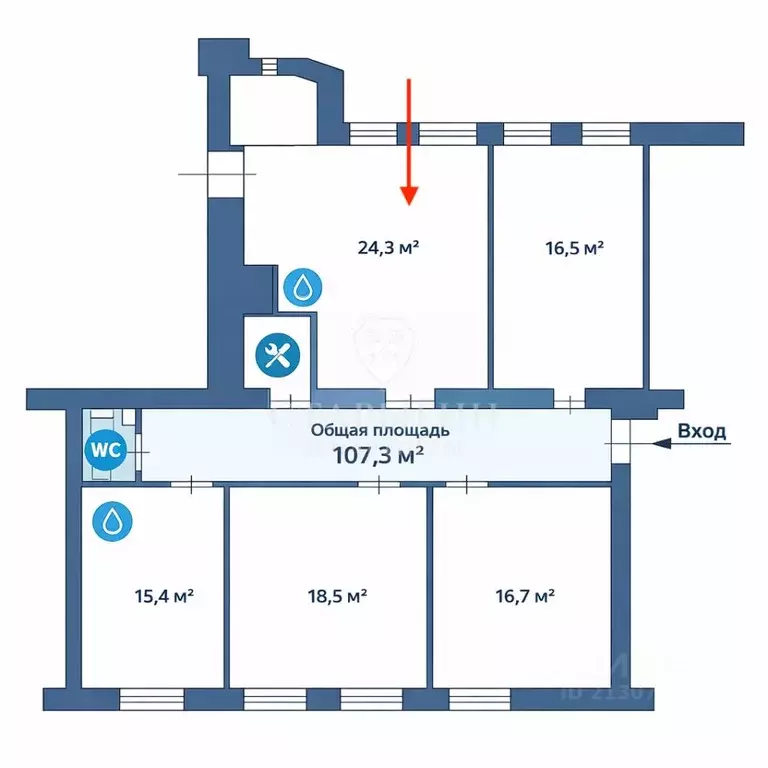 Офис в Москва Тверская ул., 12С2 (24 м) - Фото 2