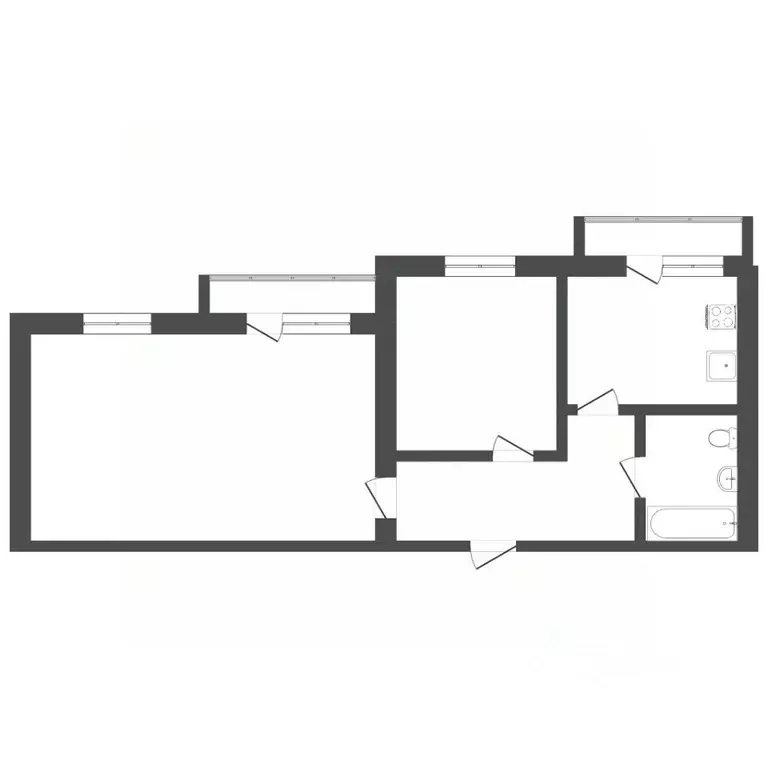 2-к кв. Тюменская область, Тюмень Камчатская ул., 2/1 (56.3 м) - Фото 2