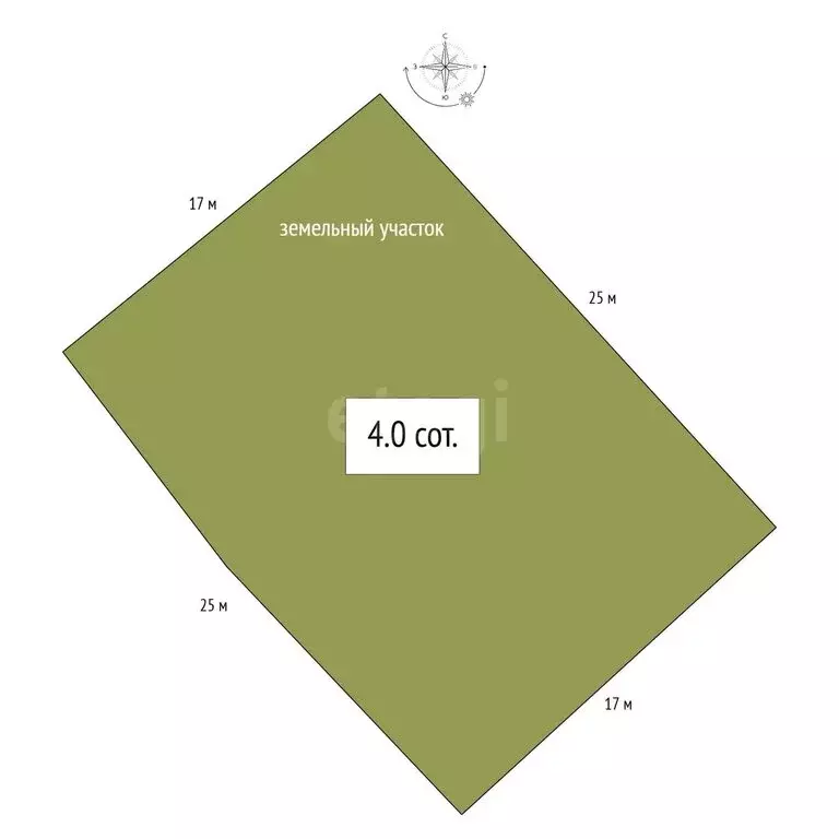 Участок в посёлок Мичуринский, Солнечная улица (4 м) - Фото 1