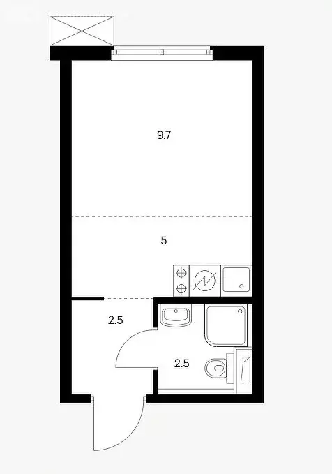 Квартира-студия: Москва, Алтуфьевское шоссе, 53к1 (19.5 м) - Фото 0