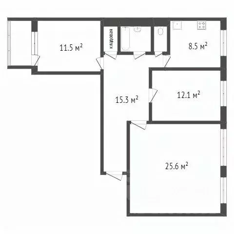 3-к кв. Красноярский край, Красноярск ул. Академика Павлова, 55 (75.9 ... - Фото 2