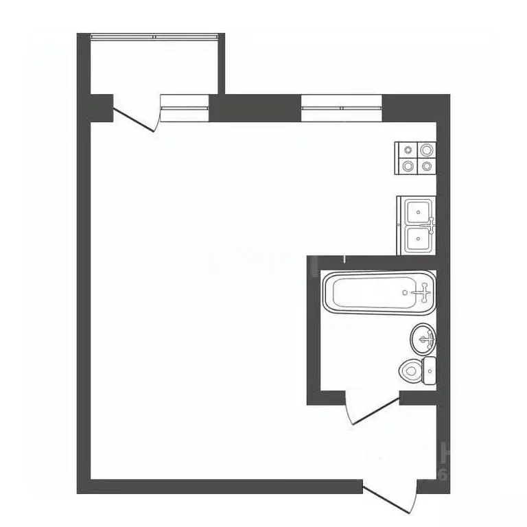 Студия Омская область, Омский район, пос. Новоомский ул. Титова, 1 ... - Фото 2