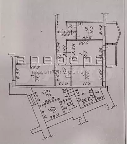 3-к. квартира, 92 м, 2/10 эт. - Фото 0