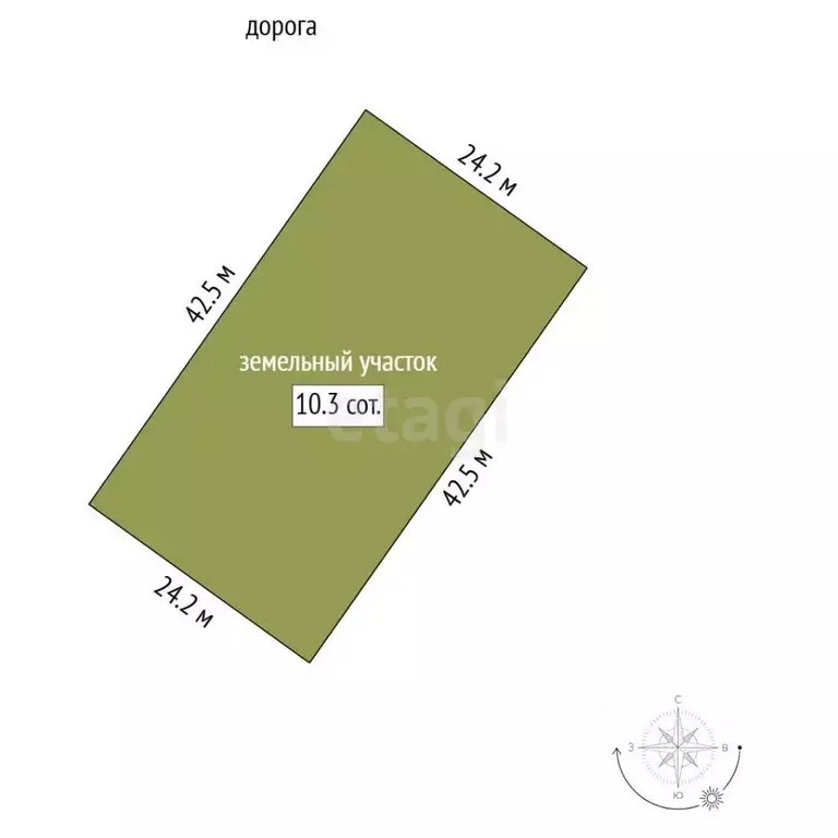 Участок в Марий Эл, Медведевский район, Знаменское с/пос, пос. ... - Фото 1