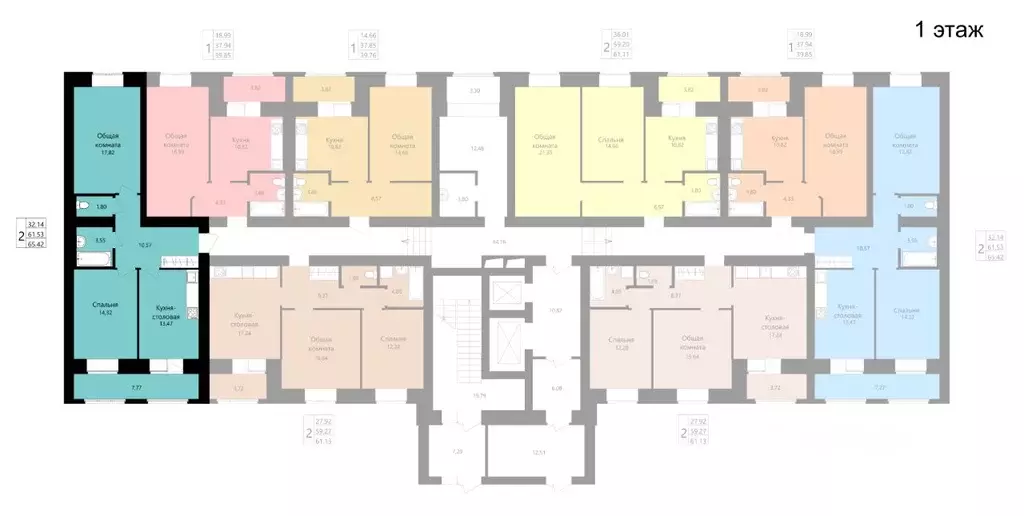 2-к кв. Мордовия, Саранск ул. Филатова, 15 (61.53 м) - Фото 2