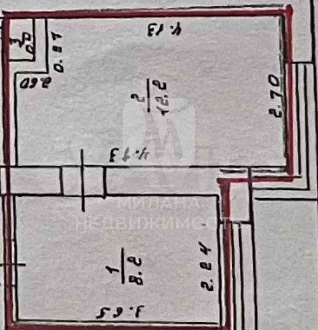 1-к. квартира, 25 м, 4/9 эт. - Фото 0