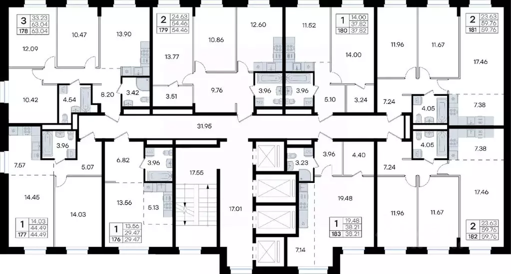 2-к кв. Приморский край, Владивосток ул. Тухачевского, 80 (54.46 м) - Фото 2