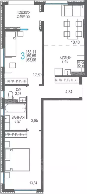 Студия Крым, Сакский район, Лесновское с/пос, с. Прибрежное Розовое ... - Фото 1