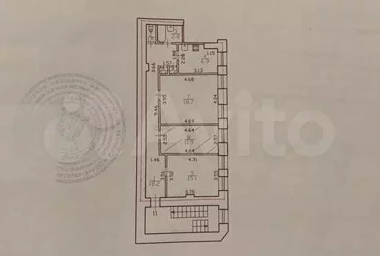 4-к. квартира, 75,9 м, 4/4 эт. - Фото 0