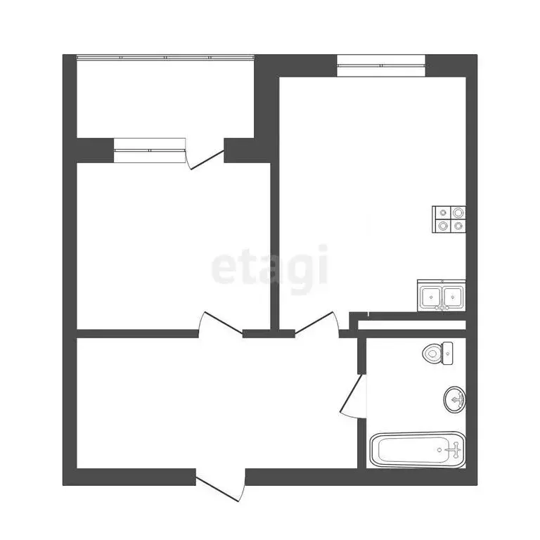 1-комнатная квартира: Ульяновск, улица Александра Невского, 4Б (33.1 ... - Фото 0