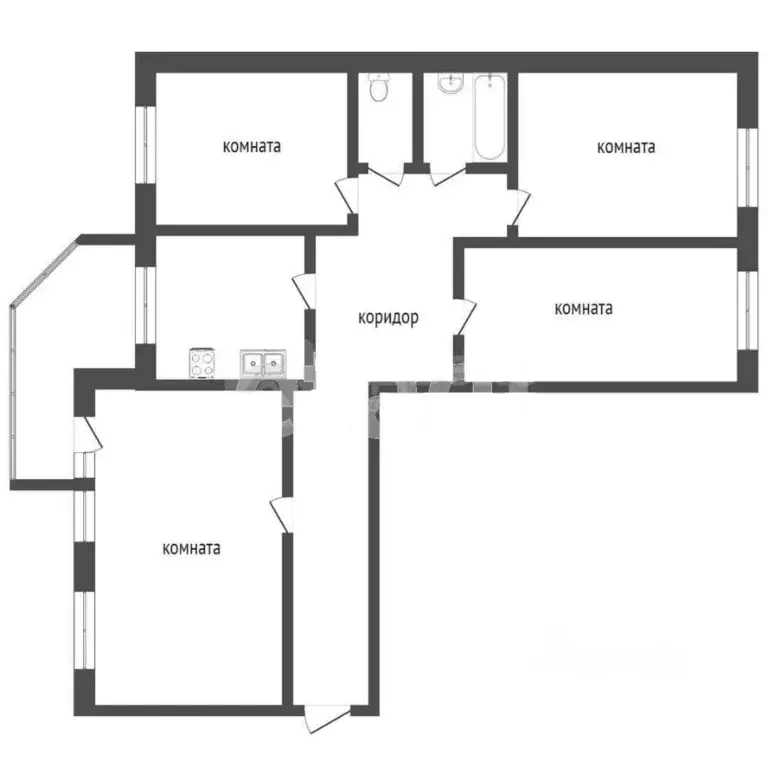 4-к кв. Тюменская область, Тюмень Депутатская ул., 129 (85.0 м) - Фото 1