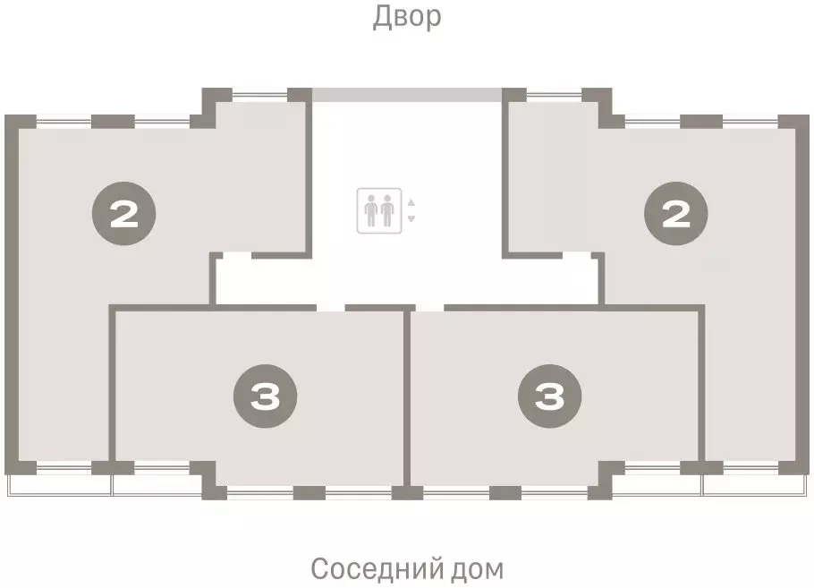 3-комнатная квартира: Тюмень, микрорайон ДОК, ЖК Октябрьский на Туре ... - Фото 1
