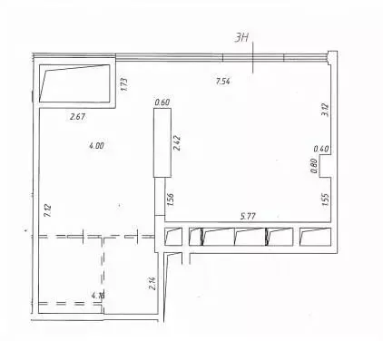 Помещение свободного назначения в Москва ул. Нижние Мневники, 16А (64 ... - Фото 2