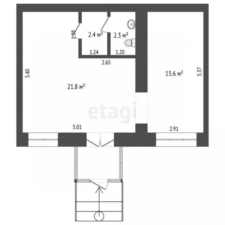 Офис в Архангельская область, Котлас ул. Кузнецова, 3 (42 м) - Фото 2